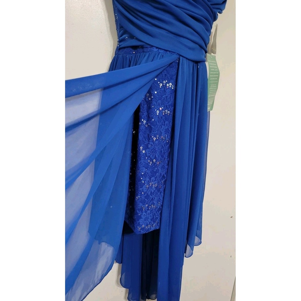 City Triangles Blue Embellished Dress Size 7 Prom Whimsical Fairy - Picture 5 of 16
